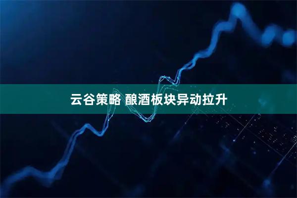 云谷策略 酿酒板块异动拉升